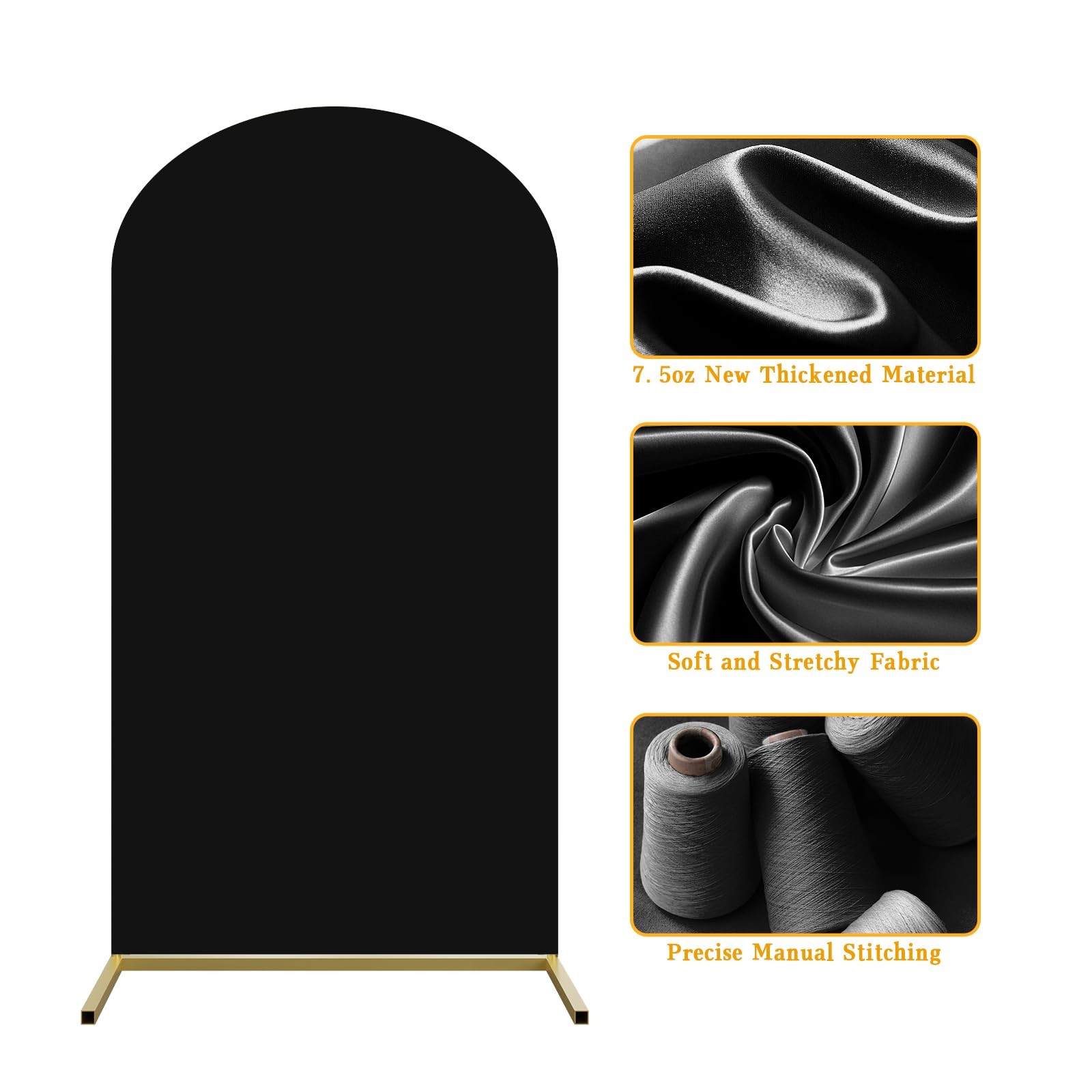 Wedding Arch Backdrop Stand and Arch Cover 6ft, Metal Arch Stand and Cover Se…