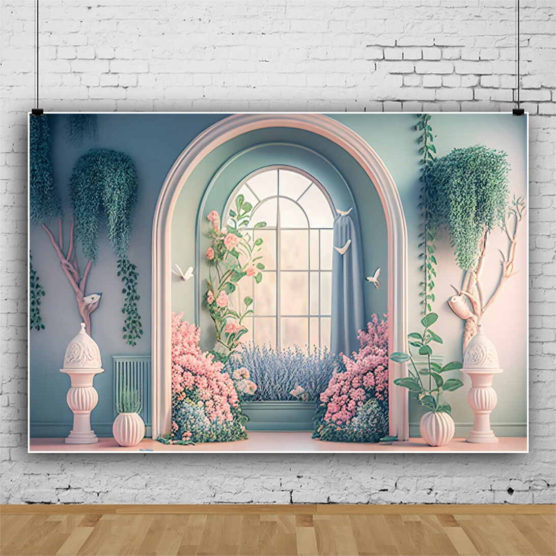 Floral Photography Background Rose Backdrop for Wedding Party Festival Decor
