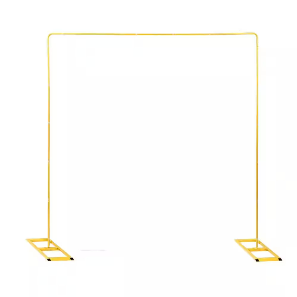 Square Metal Backdrop Stand 6.5 Ft. Adjustable Wedding Arch Rectangle Stand with