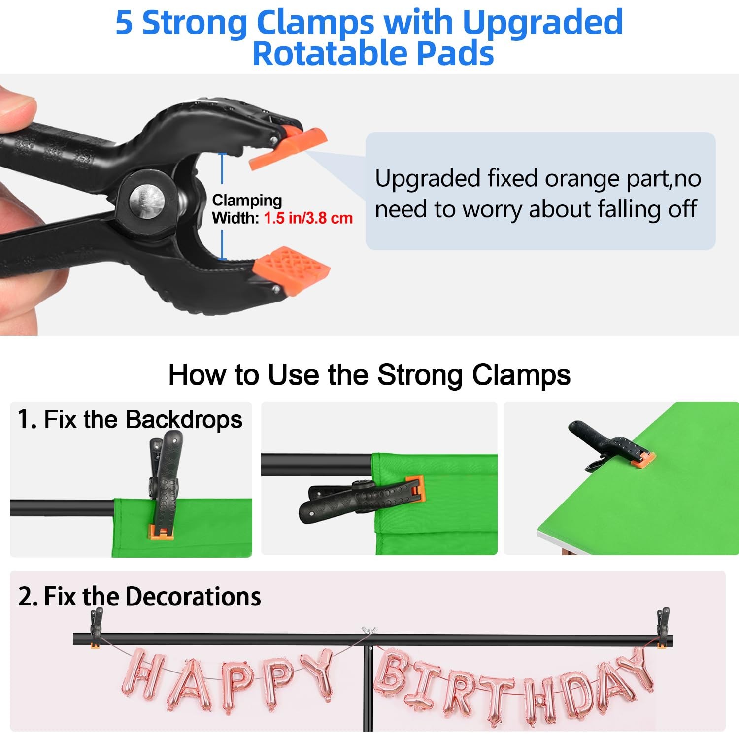7×5 Ft Green Screen Stand Kit 6.5×5 Ft Backdrop Streaming Gaming Zoom Portable