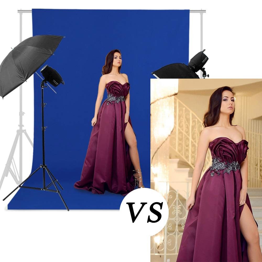 6FT x 10FT Royal Blue Backdrop Background Blue Photo Background Photography B…