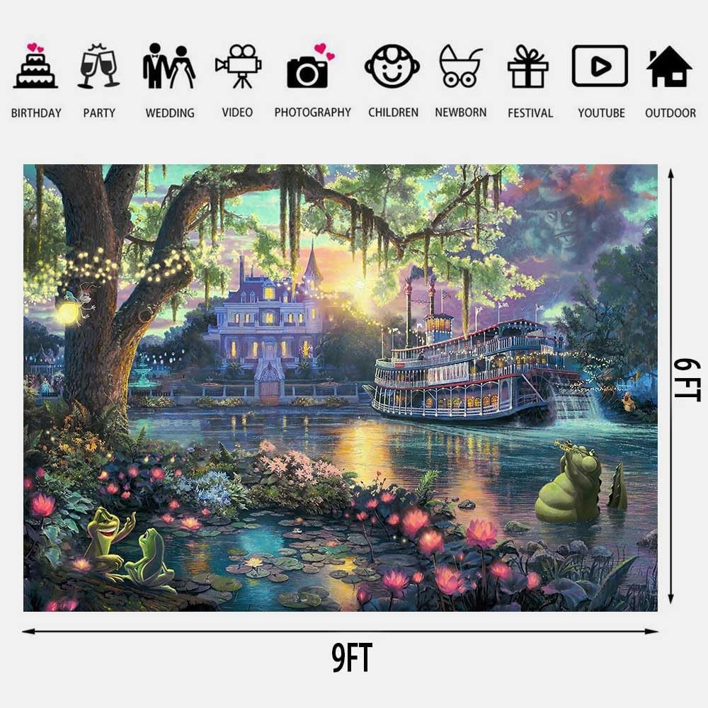 SSCSTS Palace Photography Background Fairy Tale Prince Princess Happiness Frog