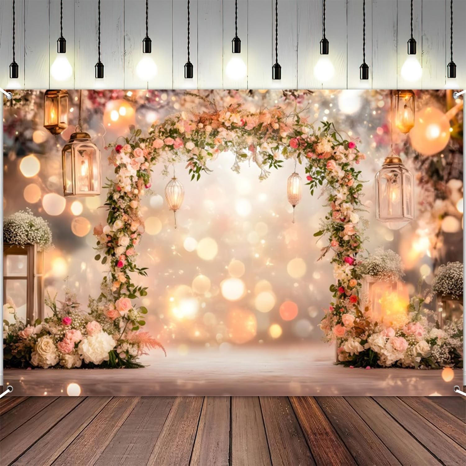 10×7 Ft Pink Valentines Day Backdrop Photography Studio Portrait Photo Props