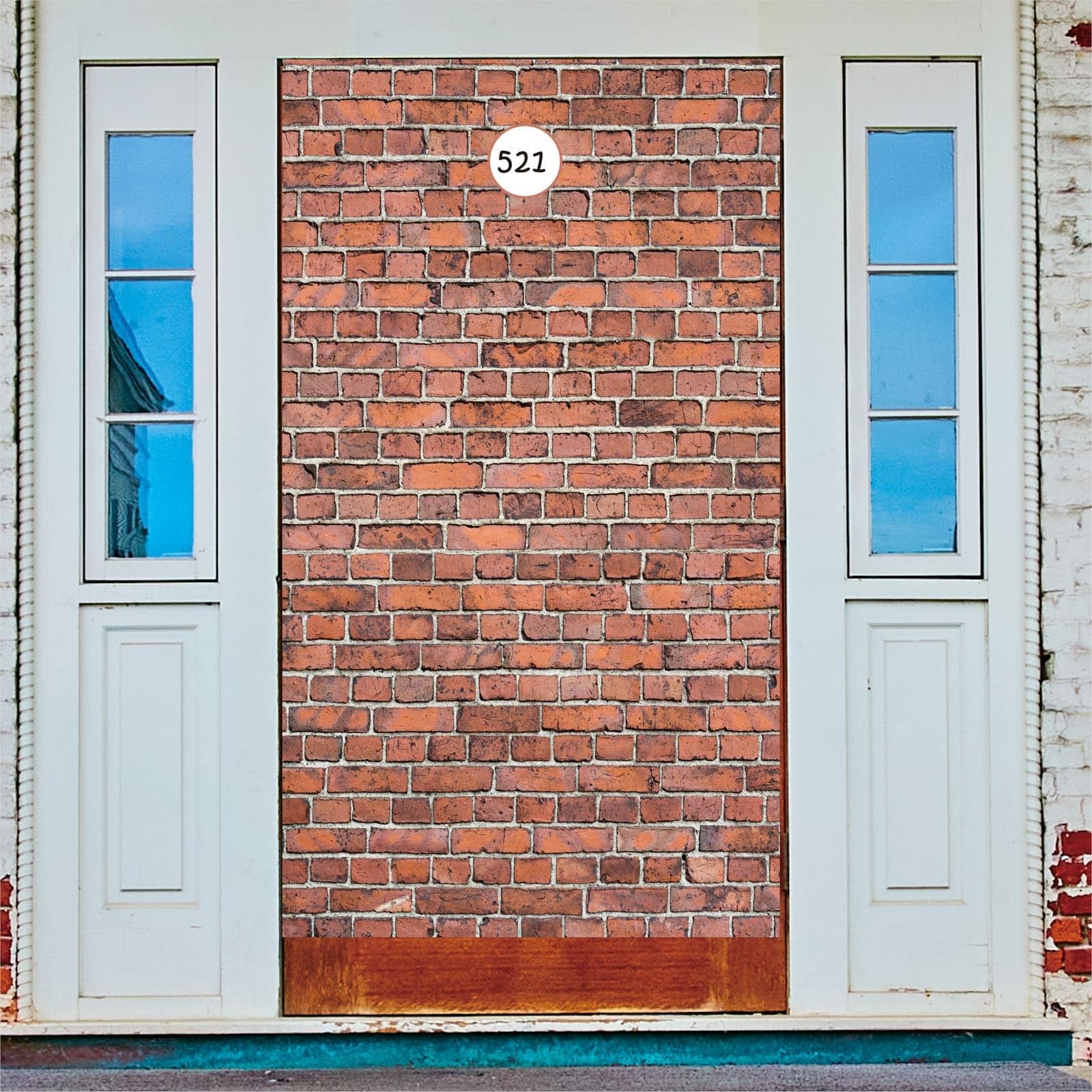 Brick Wall Backdrop,78.7″x 49.2″ Inch Door Curtain, Wizard Party Supplies, Ha