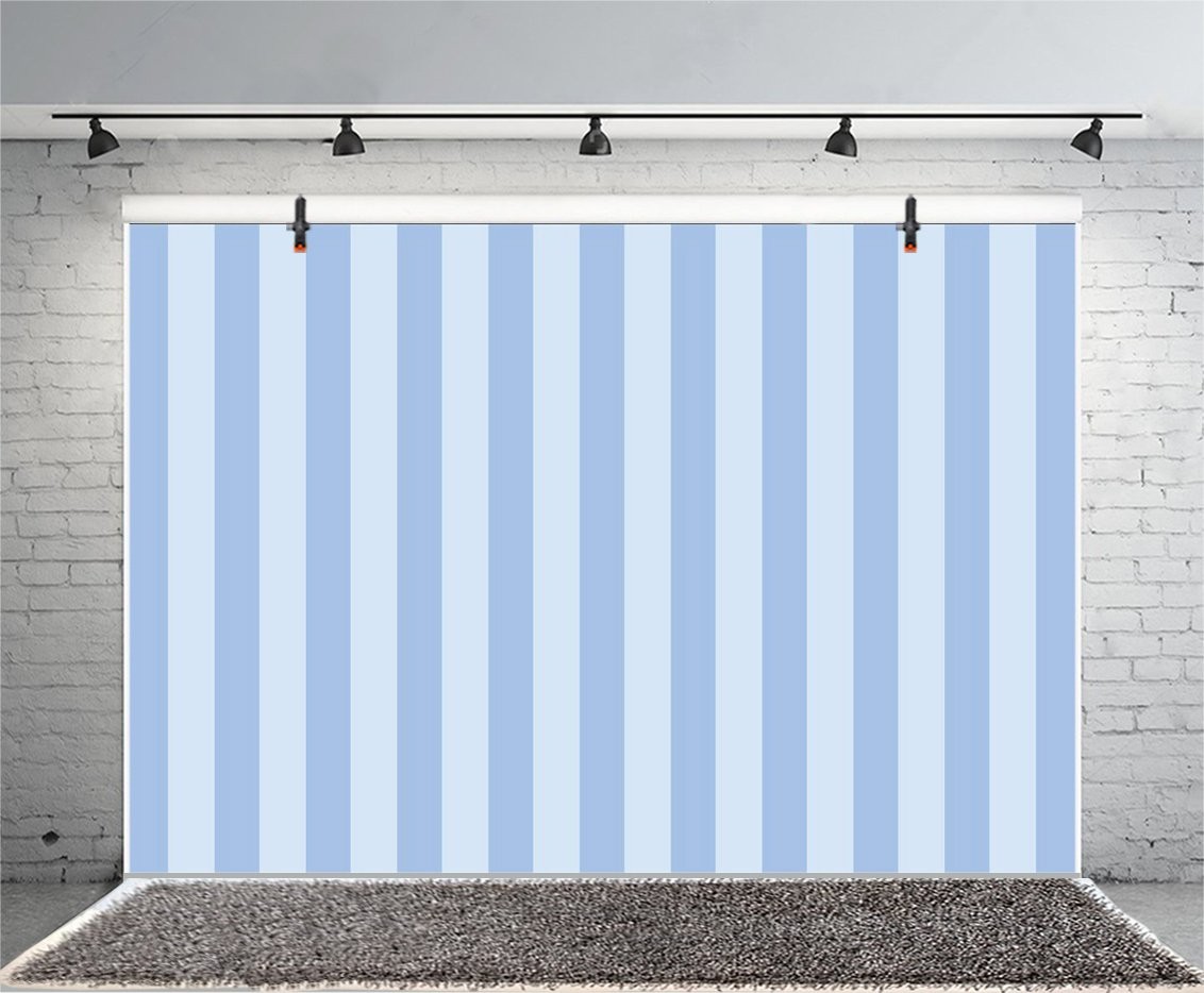 Happy Birthday Colorful Striped Portrait Studio Photography Backdrop 6x4ft Mat