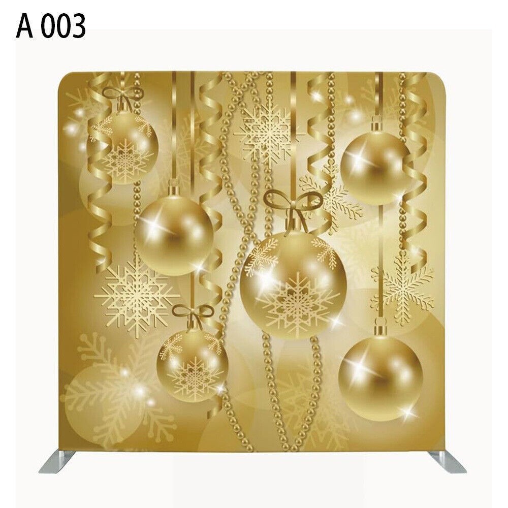 Christmas Photo Backdrop with Sturdy Stand (Custom Image Available) for Parties