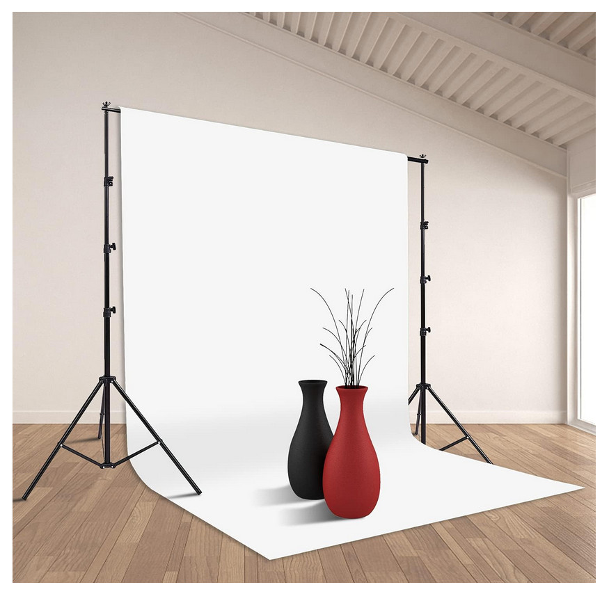 Photography Backdrop Support System 10ft x 8.5ft Adjustable Photo Background Kit