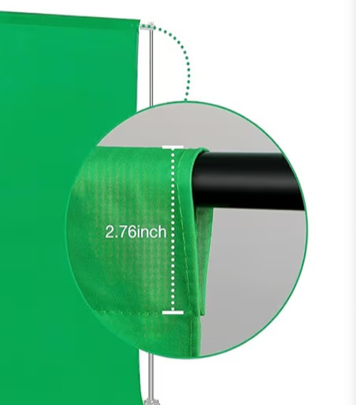 Aimosen 10 X 7 FT Green Screen Backdrop for Photography (NO STAND Just Backdrop)