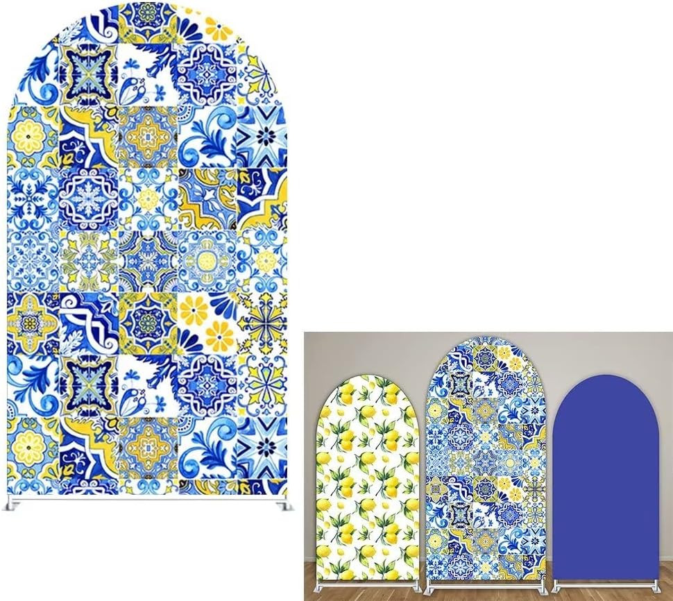 Arch Backdrop Cover Main Squeeze Positano Theme Arched Stand Covers Stretchy …