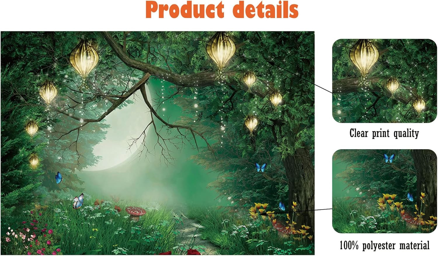 Enchanted Forest Photography Backdrop for Children’s Parties and Events