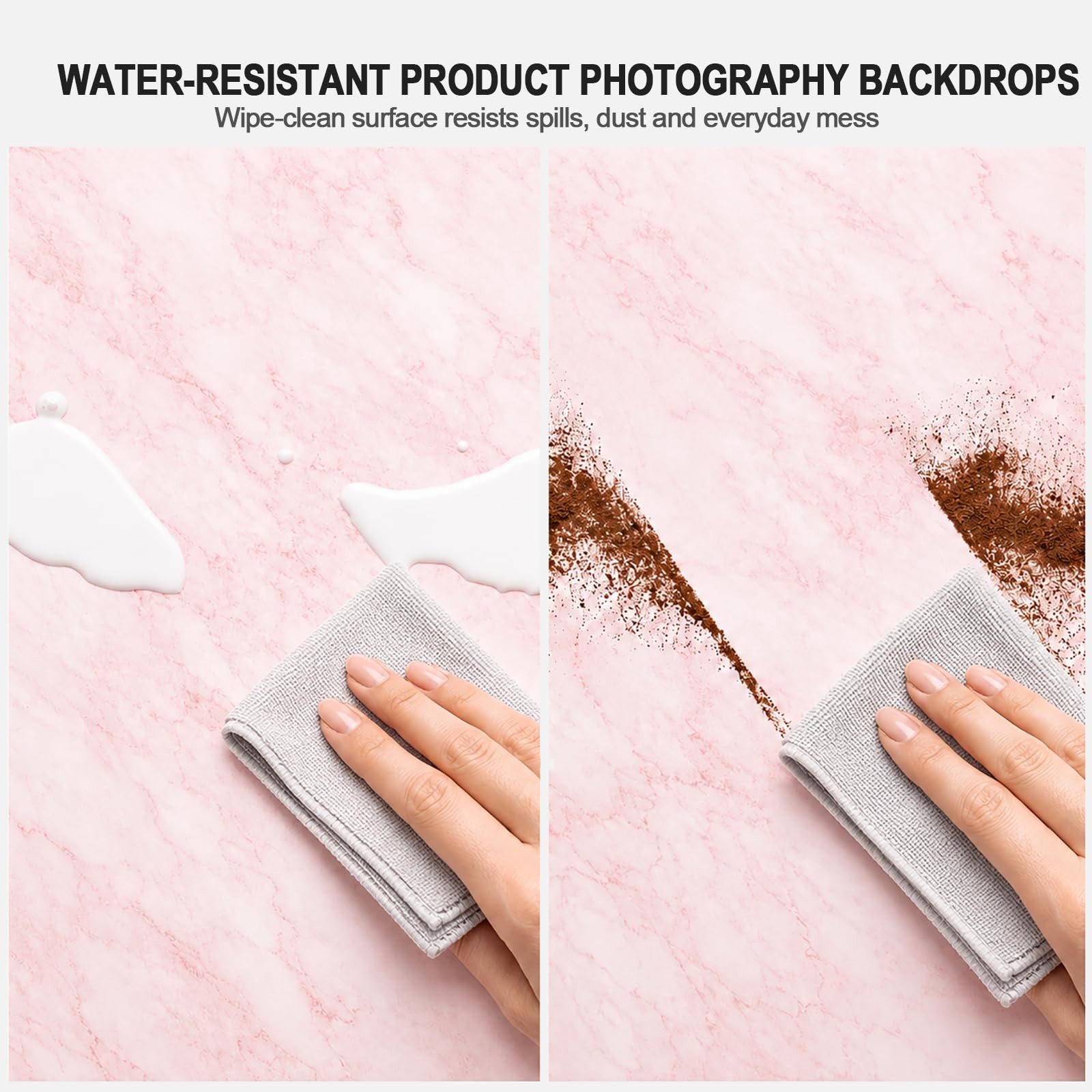 Yoocheese Photo Backdrop for Product Photography – Tabletop Backdrop Kit with…