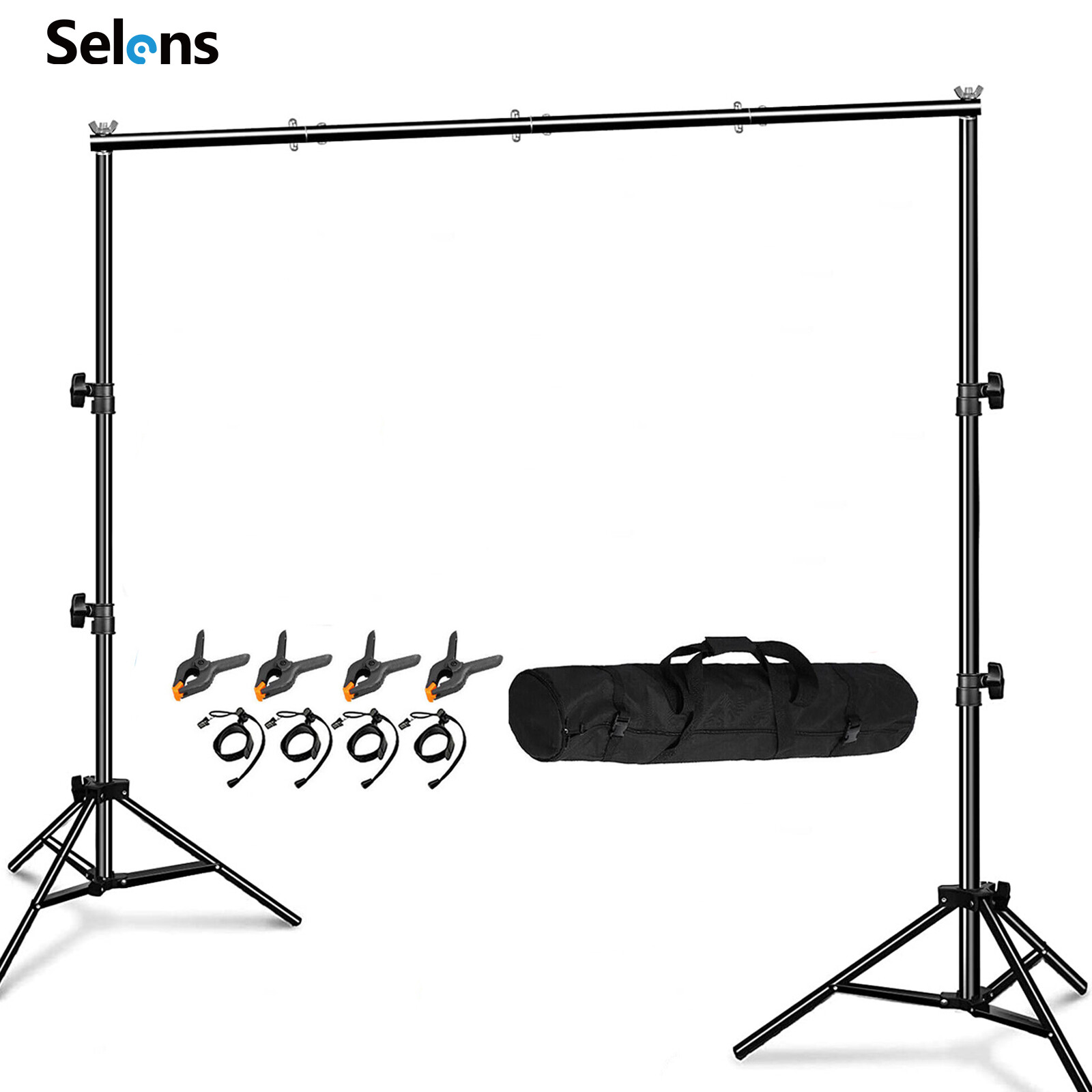 10×10ft Large Backdrop Stand Kit Photography Background Studio Adjustable Banner