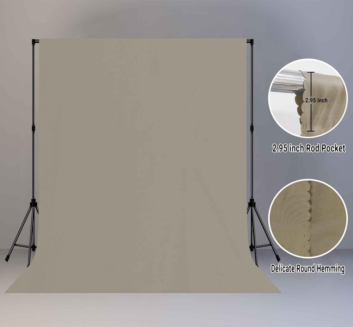Portrait Backdrop Cloth 8x10FT Gray Screen Backdrop Photo Background Professi