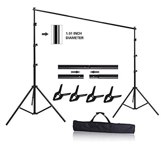 10ft x 8.5ft Adjustable Photography Backdrop Support System Photo Video