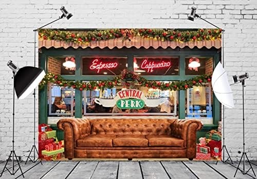 5x3ft Fabric Friends Backdrop for Photography Central Park Retro Pub Sofa Backgr
