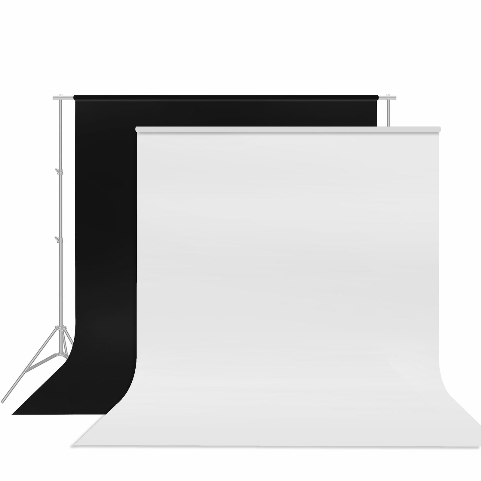 6.56x10ft Black & White 2in1 Backdrop Background for Photo Studio Screen Muslin