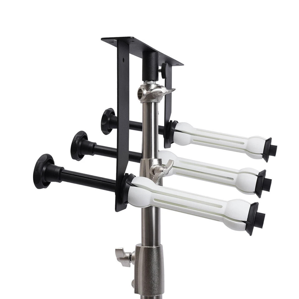 Motorized Electric Wall Mount Photo Background Support System 3 Roller w/ RC