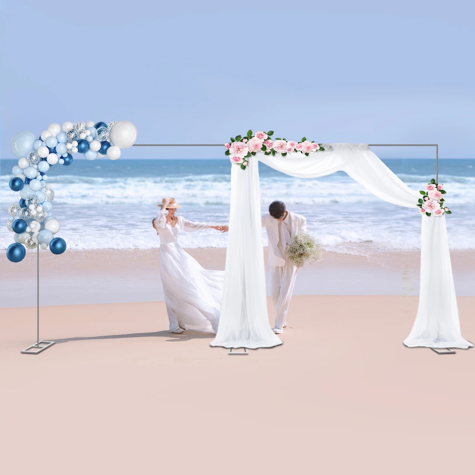 10x20Ft Wedding Backdrop Stand Heavy Duty Pipe Kit Curtain Frame Photography