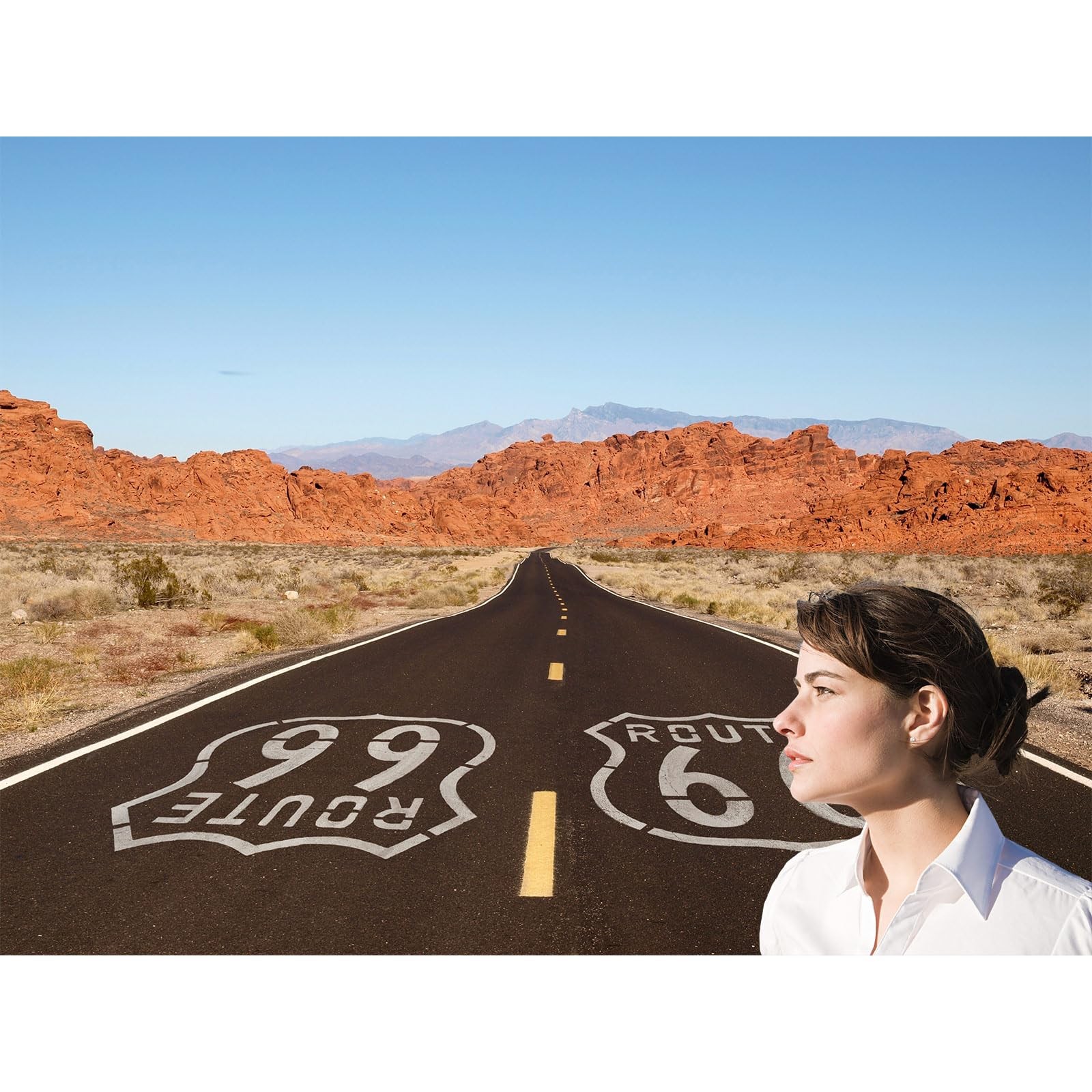 Route 66 Background National Scenic Desert Byway Road Backdrop for Road Trip …