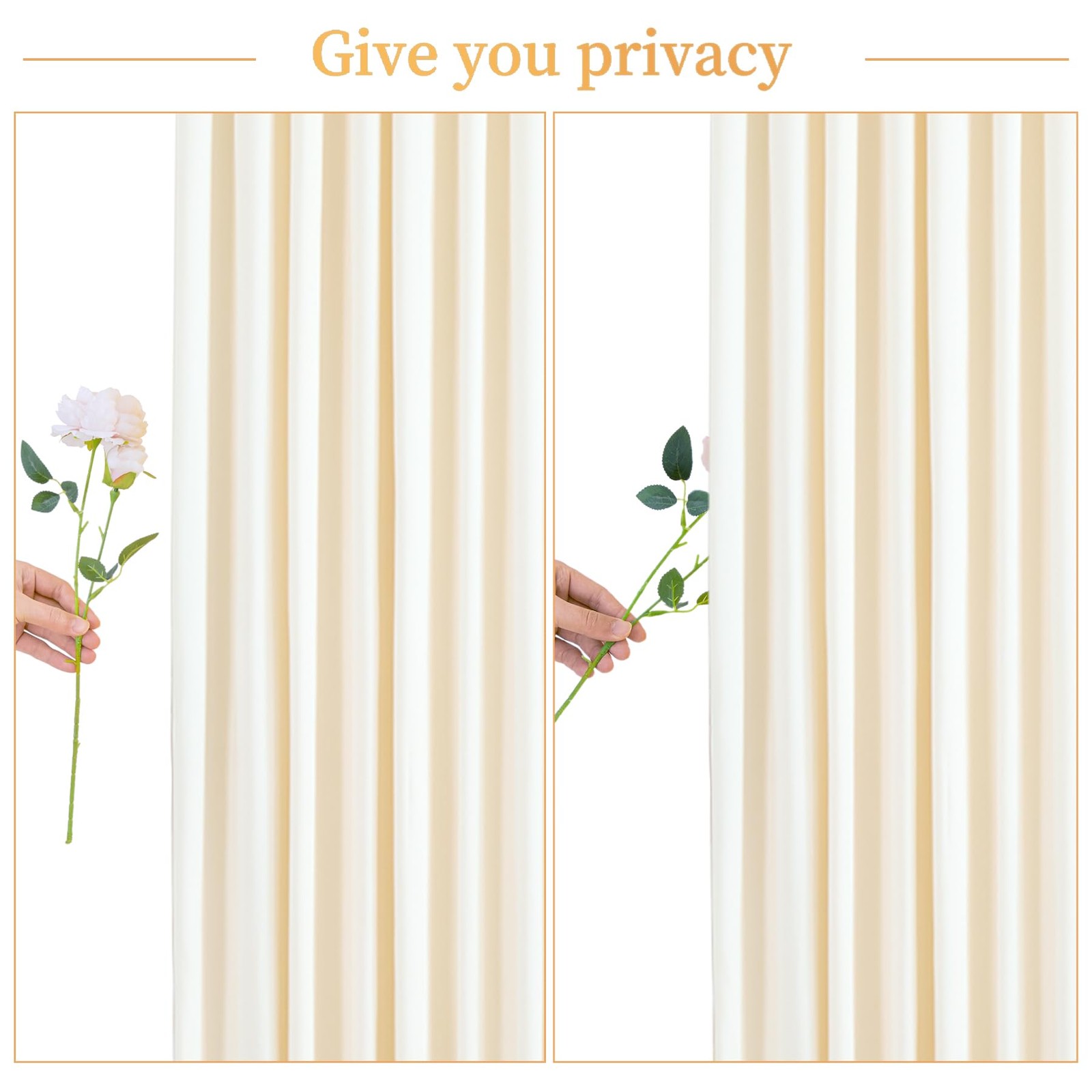 10×10 Champagne Backdrop Curtain for Parties Wedding Baby Shower Free Photo C…
