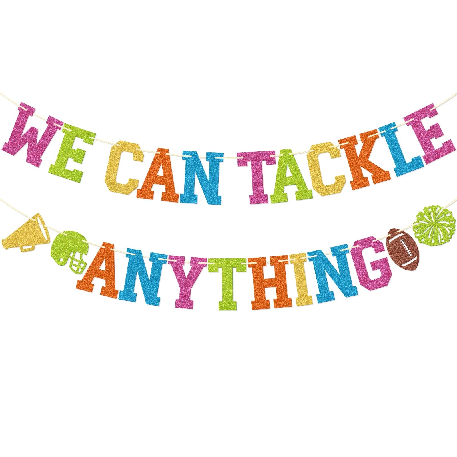 Football Classroom Banner – We Can Tackle Anything Football Decorations – Spo…