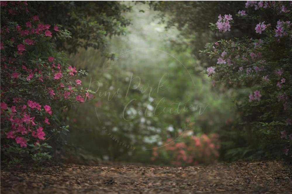 Kate Photography Backdrop 6.5ftx6.5ft – Pink Floral Garden