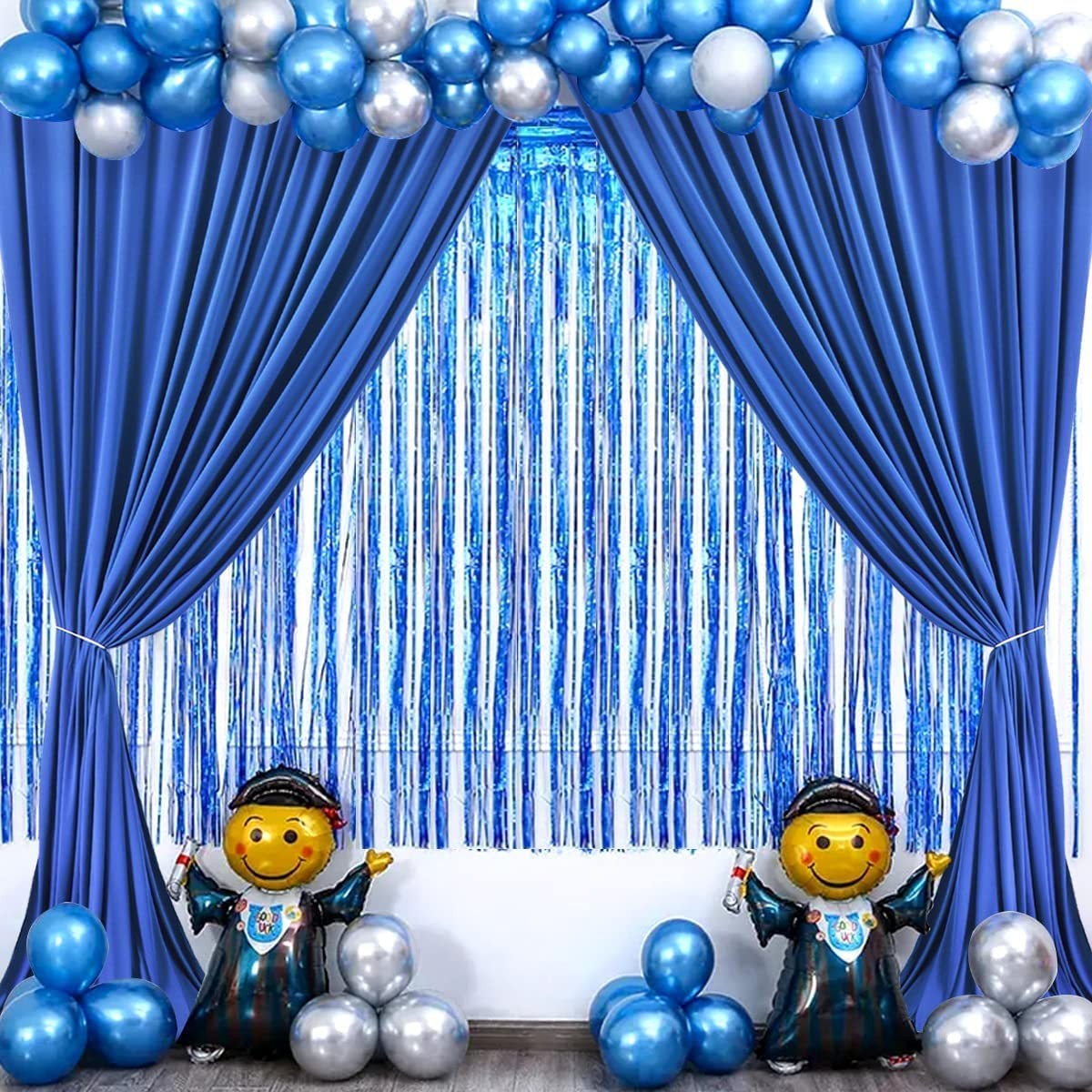 10 feet Wide x 12 feet Long Polyester Backdrop Drapes Curtains Panels with Ro…