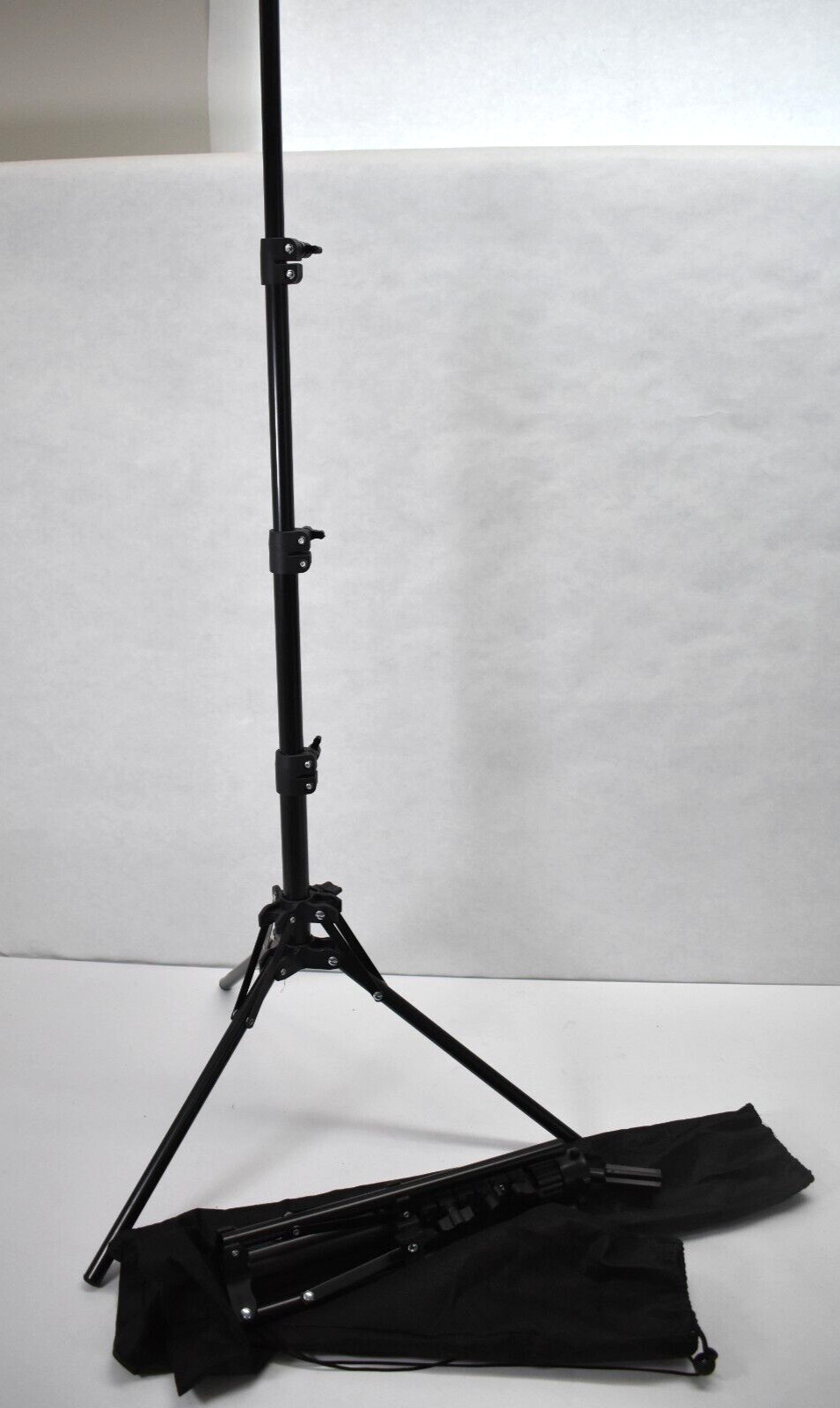 Lot of 2 Tripod Photo Stands Ball Head Adjustable Black Plastic Replacements