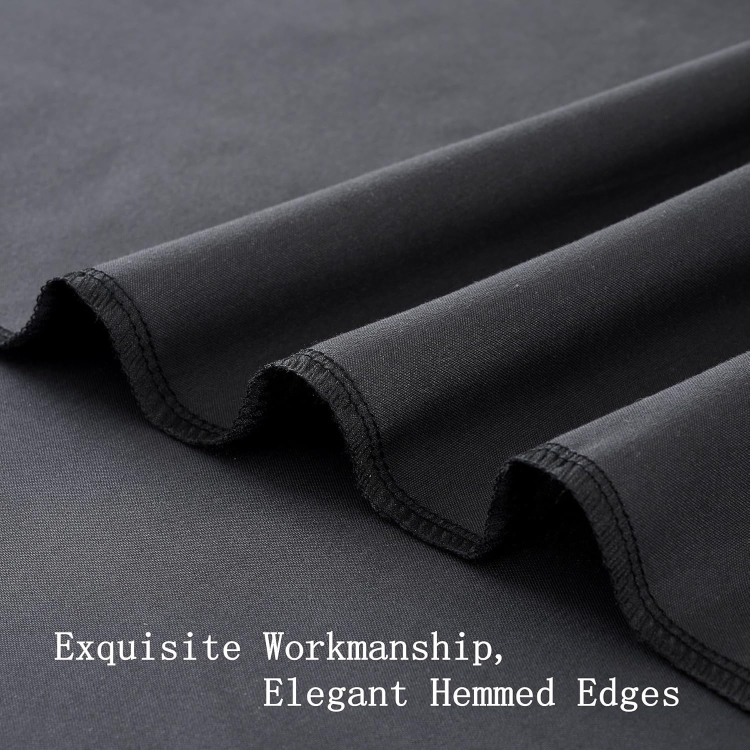 20ft x 10ft Thick Black Backdrop Curtain Panels – Perfect for Weddings & Parties
