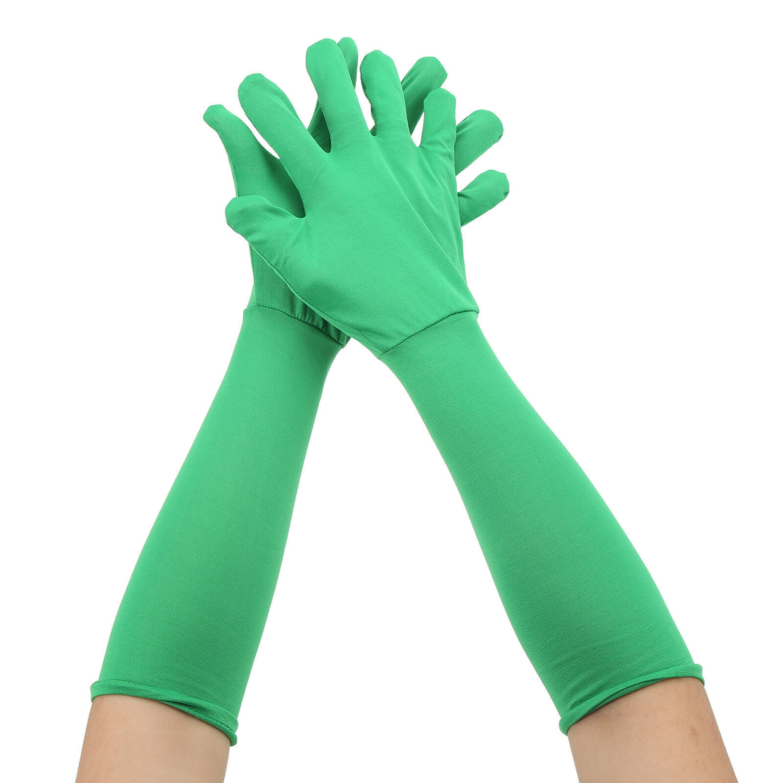 2Pcs Universal Chromakey Green Screen Gloves Invisibility Effect Background