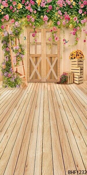 10’x20’CP Wooden Wall Floor Scenic Microfiber Fabric background backdrop BHF1232