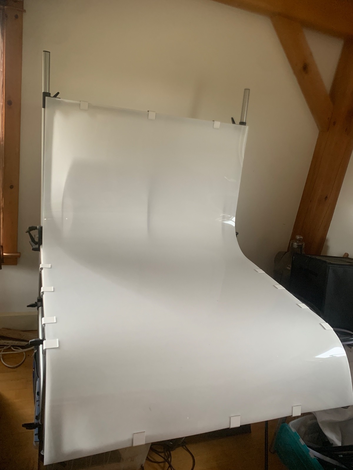 Large MANFROTTO PROFESSIONAL PHOTOGRAPHY TABLE Curved Perspex Plexi 220 Series