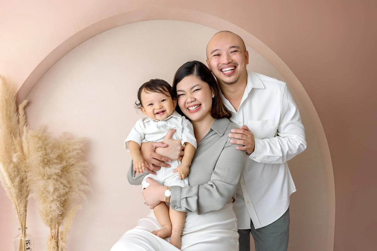 Modern Style Arch Wall Backdrop Wedding Photography Beige Arch 7x5ft