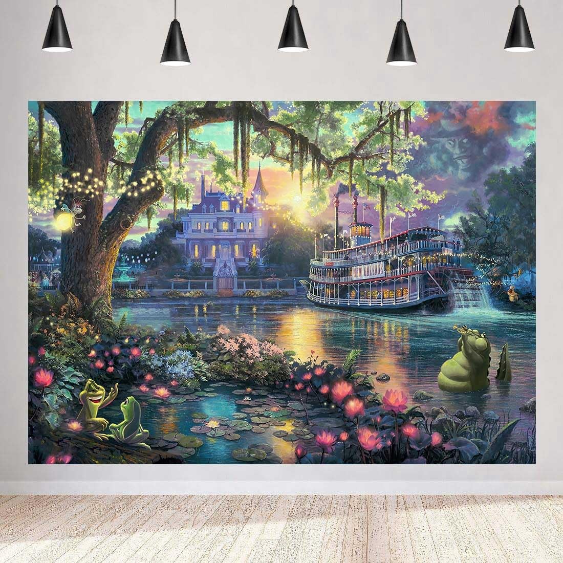 SSCSTS Palace Photography Background Fairy Tale Prince Princess Happiness Frog