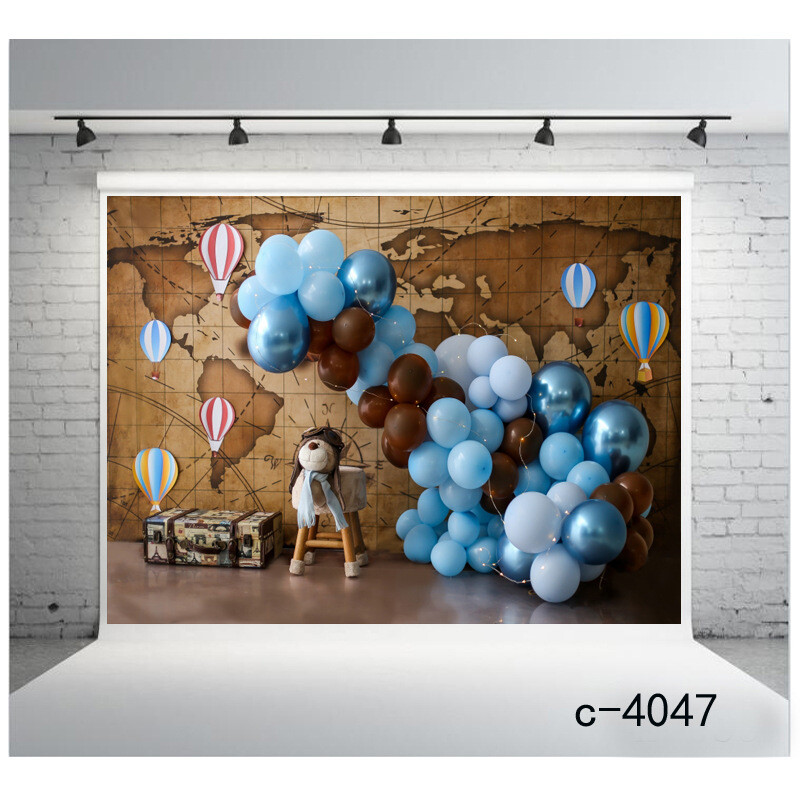Large Balloon Photography Background Festival Party Stage Photographic Backdrop