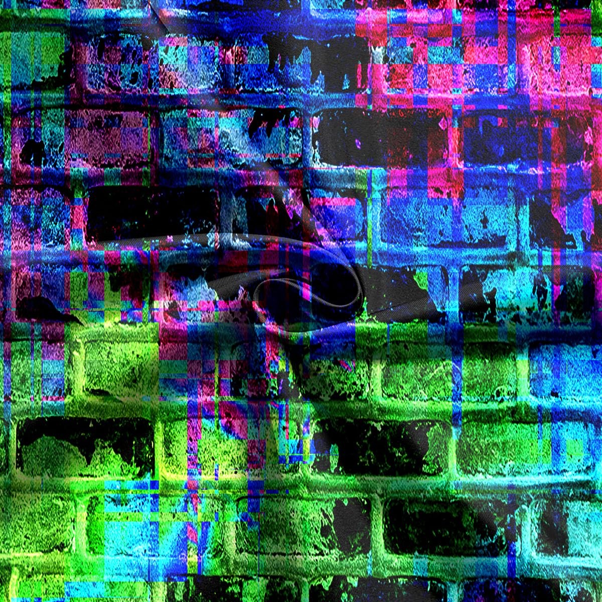 10×8 FT Colorful Brick Wall Backdrop 80s 90s Music Graffiti Brick Wall Themed…