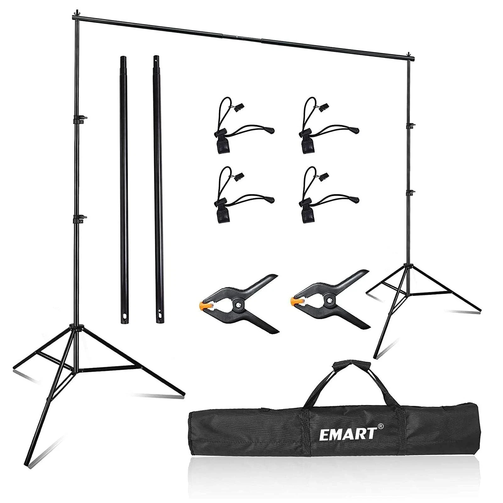 EMART Photography Backdrop Stand, 8 x 8 ft Adjustable Photo Background Holder