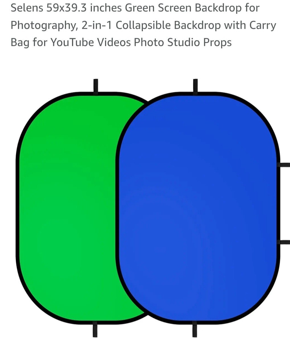 Portable Collapsible Webcam Backdrop Pf14