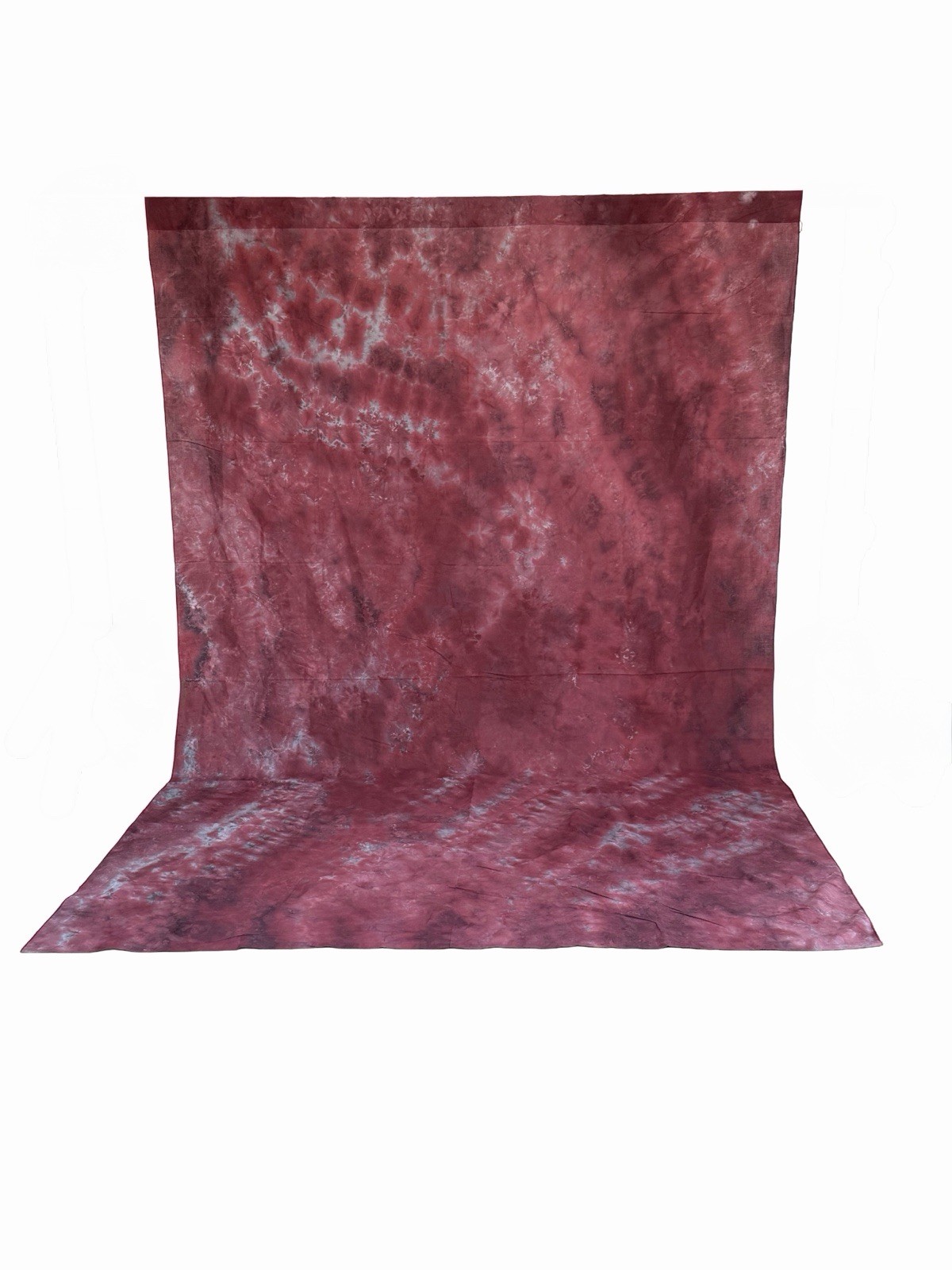 6×9 ft Burgundy Red & Gray Abstract Backdrop Dyed Background Cotton Muslin