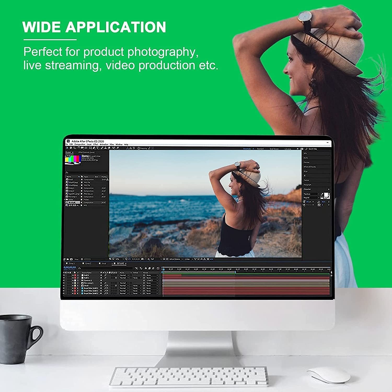 10 X 7 FT Large Green Screen Backdrop for Photography GreenScreen Background