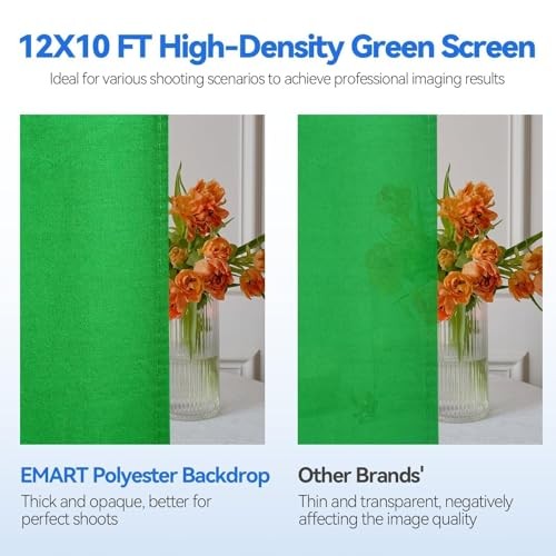 8.5 x 10ft Screen Backdrop Kit with 8.5*10ft Stand/10*12ft Backdrop Green