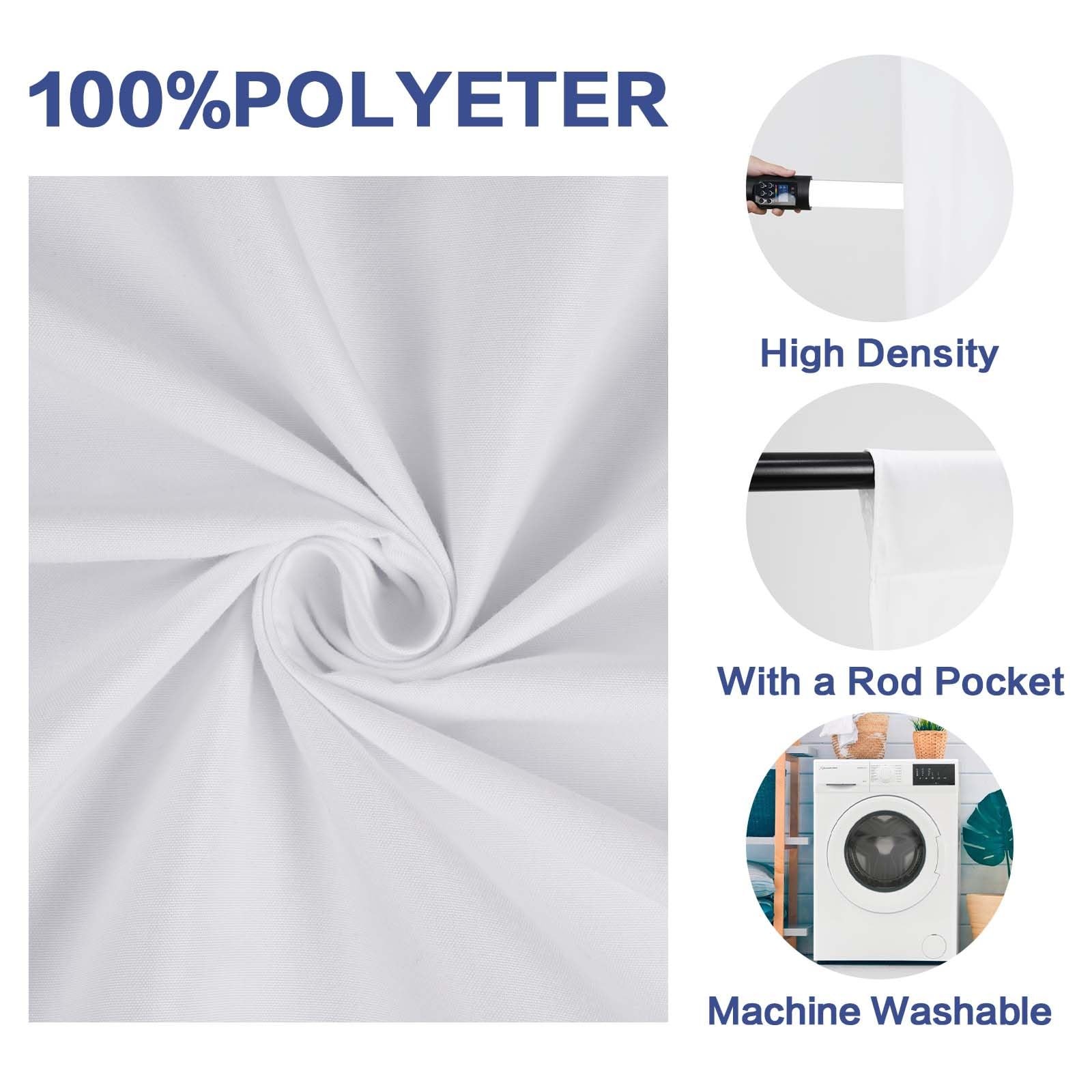 GFCC 7x10FT White Backdrop Background – for Photography Photo Booth Backdrop for