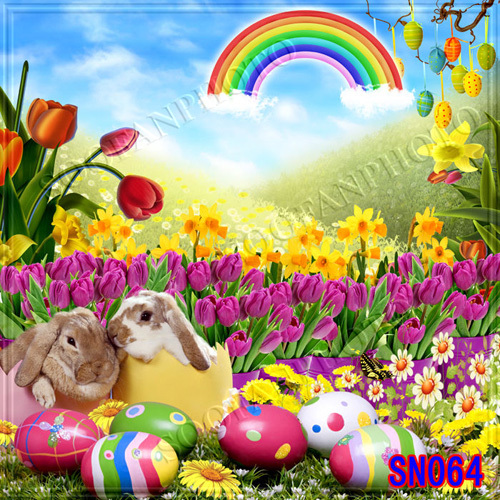 Easter Day 10’x10′ Computer-painted Season Scenic background backdrop SN064B881