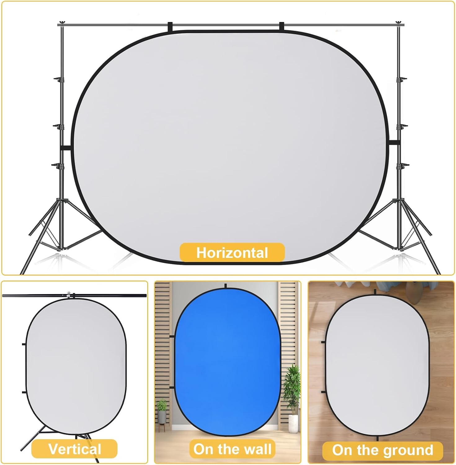Collapsible Pop-Up Backdrop Self-Tape Auditions Professional Headshots Video