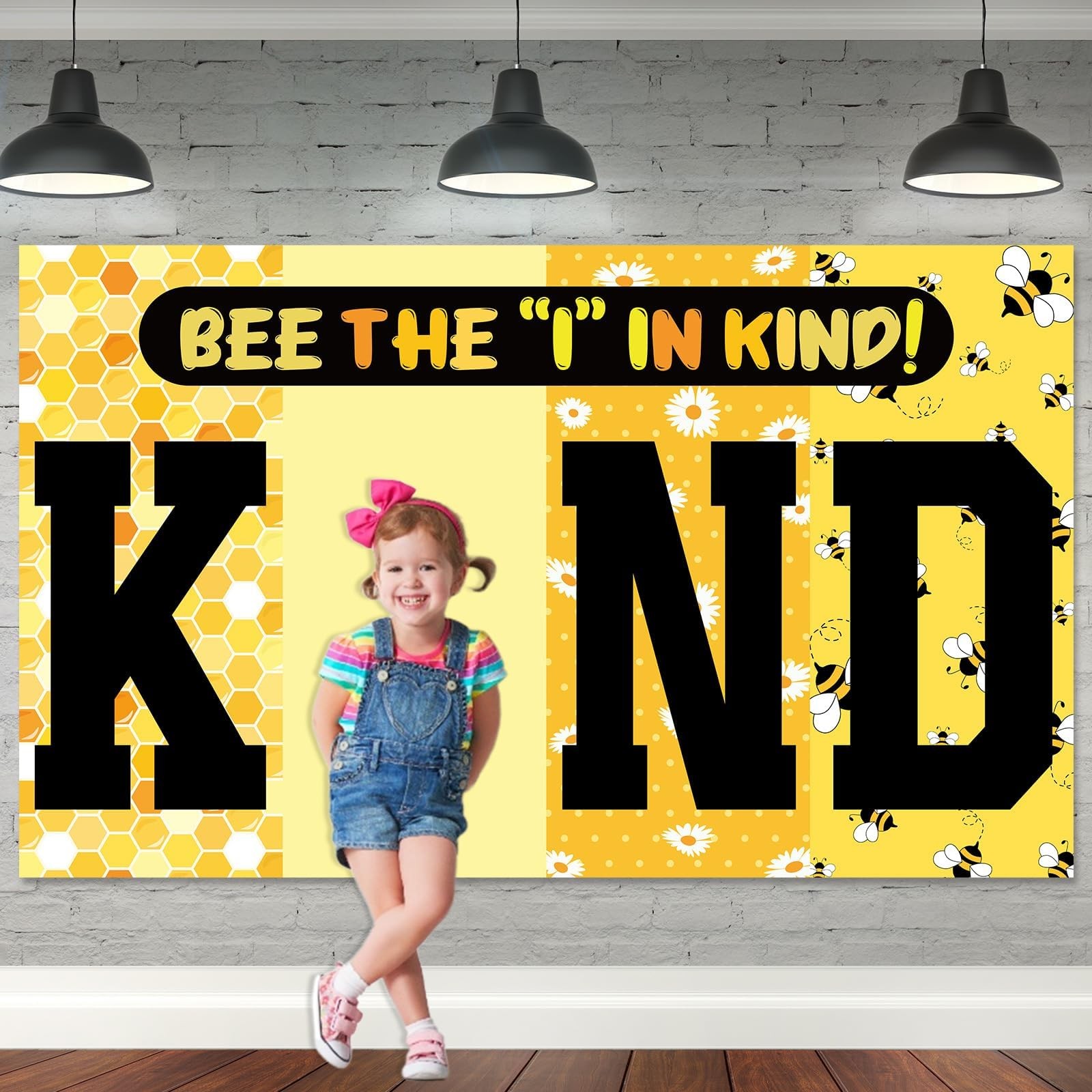 Back to School Classroom Decorations Summer Bee the Kind Classroom Backdrop I…