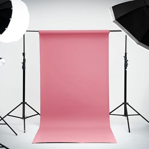 Seamless Paper Backdrop for Photography Solid Pink Backdrop Paper (53”x16.4′