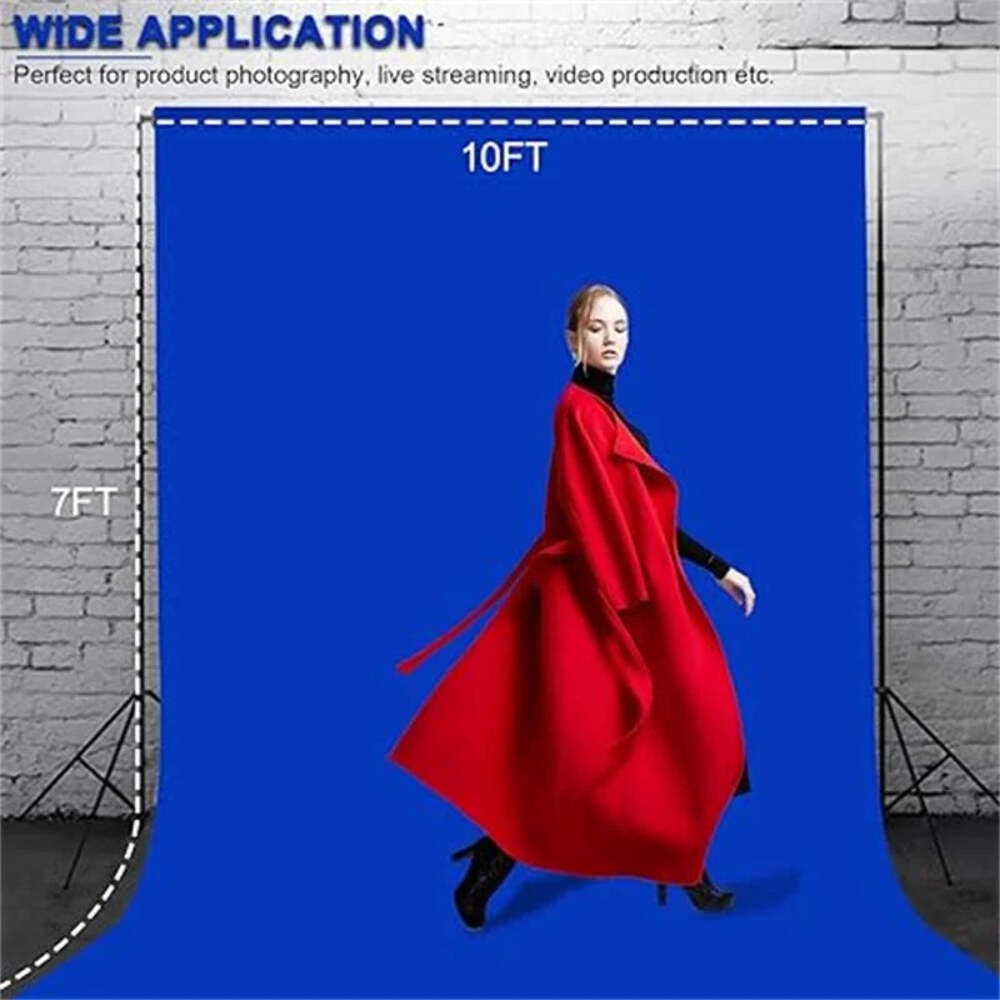 Hridz Muslin Backdrops for Photography – White, Black, Green, Red, Blue, or Grey