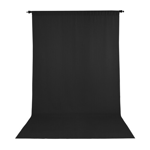 Promaster Wrinkle Resistant Muslin Backdrop 10′ x 20′ — BLACK — #2974