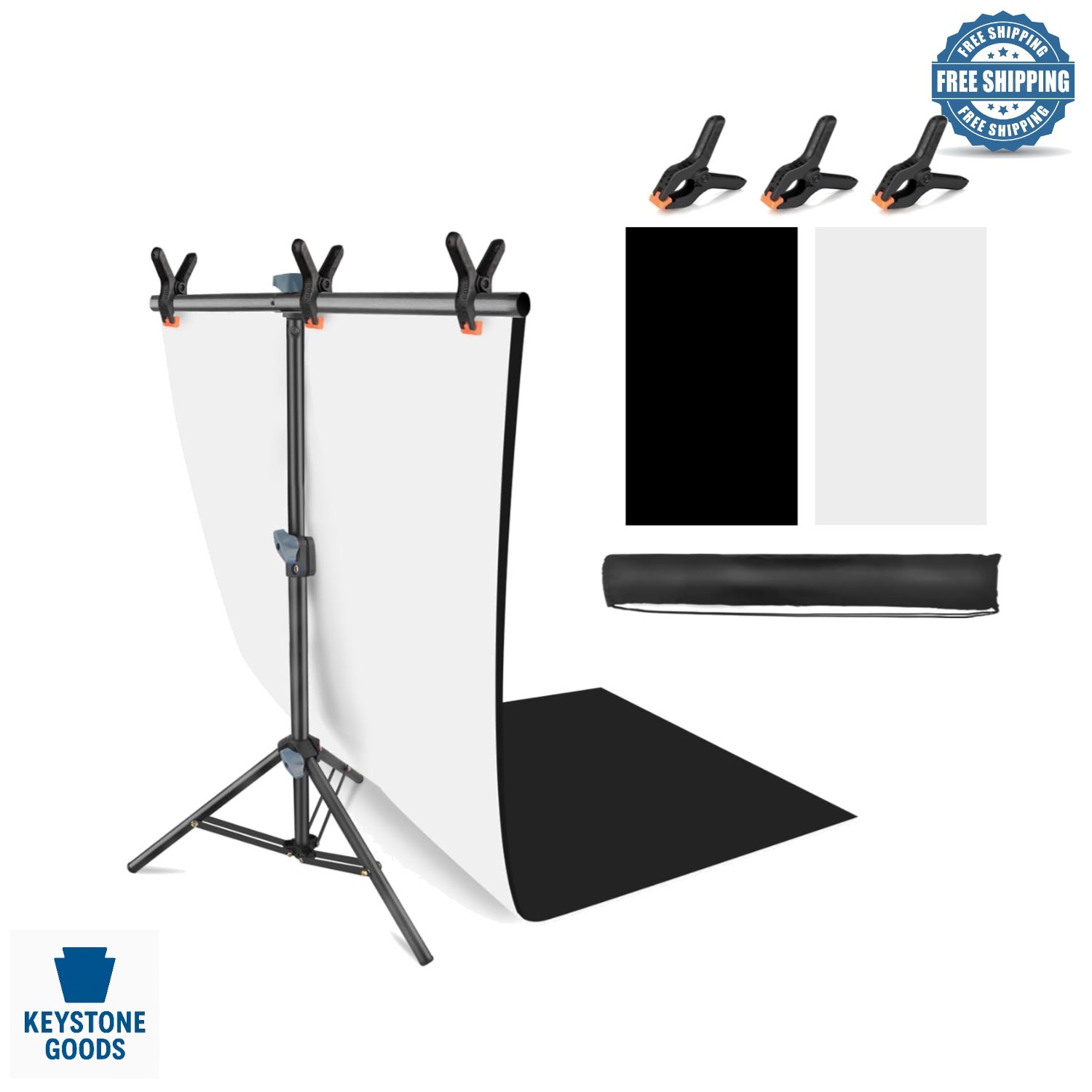 Portable Photography Backdrop Stand Kit for Small Products & Jewelry