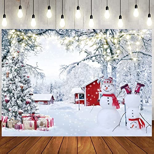 Snow Forest Backdrop for Photography – 10x8ft – Christmas Winter